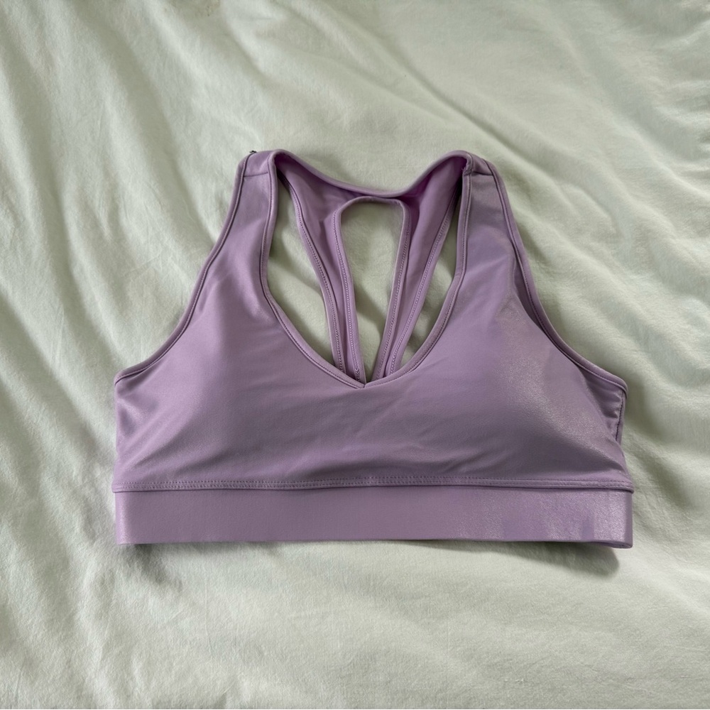 Carbon38 Lavender Racerback Sports Bra